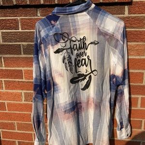 Blue flannel faith over fear